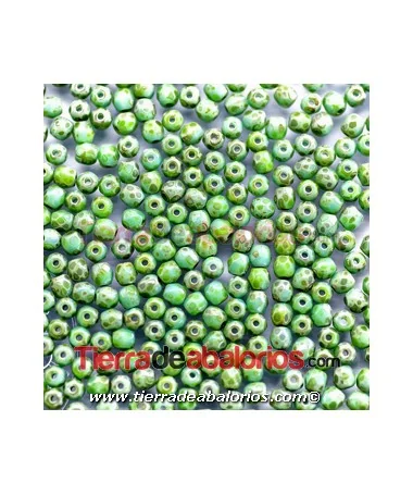 Facetada 3mm Turquesa Picasso