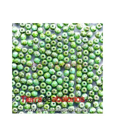 Facetada 3mm Turquesa Picasso