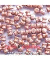 Pellet Diabolo Beads 4x6mm Orange Bronze Luster (50 uds)