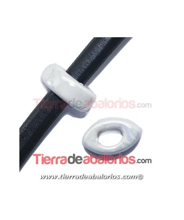 Cerámica Eye 26x16x10mm Agujero 11x7mm Blanca