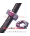 Cerámica Eye 26x16x10mm Agujero 11x7mm Forest Purple