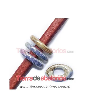 Cerámica Eye 26x16x5mm Agujero 11x7mm Brown Sugar Cerámica Eye 26x16x5mm Agujero 11x7mm Brown Sugar