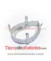 Engaste Pear 25x18mm, Plateado