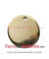 Chapa Colgante Moneda 25mm, Dorada