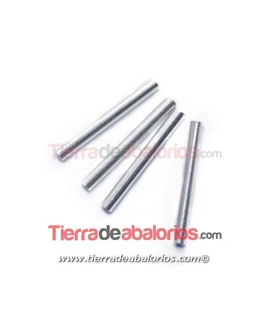 Tubo Liso 18x2mm Agujero 1,2mm, Plateado