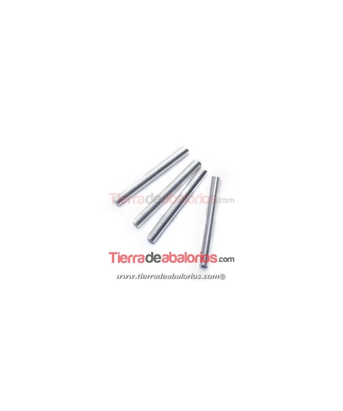 Tubo Liso 18x2mm Agujero 1,2mm, Plateado