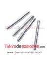 Tubo Liso 18x2mm Agujero 1,2mm, Plateado