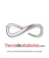 Infinito Abierto 35x14mm, Plateado