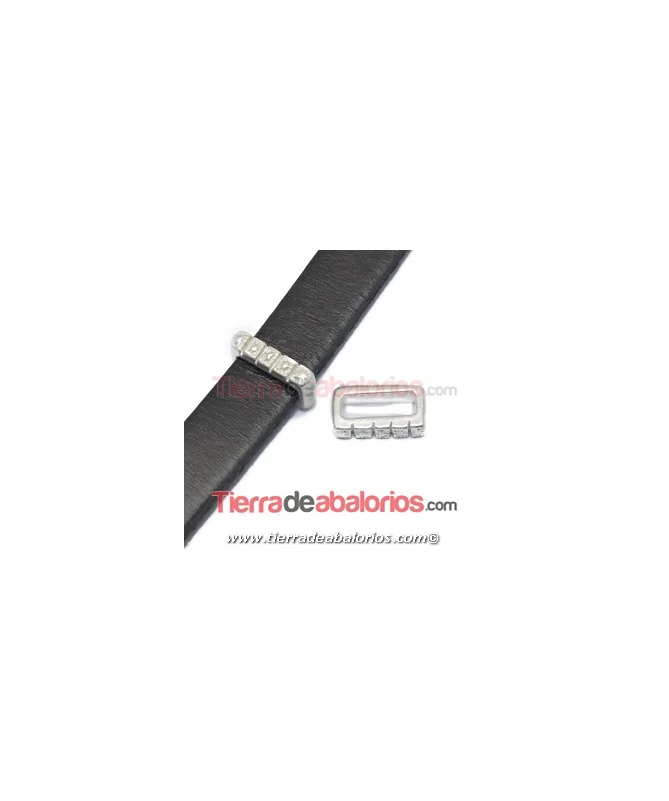 Pasador 5 Cuadros 14x3mm Agujero 10x3mm Plateado