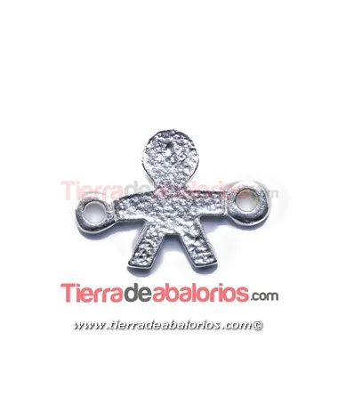 Conector Niño Inocente 20x15mm, Plateado Conector Niño Inocente 20x15mm, Plateado