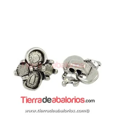 Entrepieza para Resinas 29x30mm, Plateada