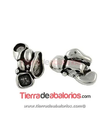 Entrepieza para Resinas 40x24mm, Plateada