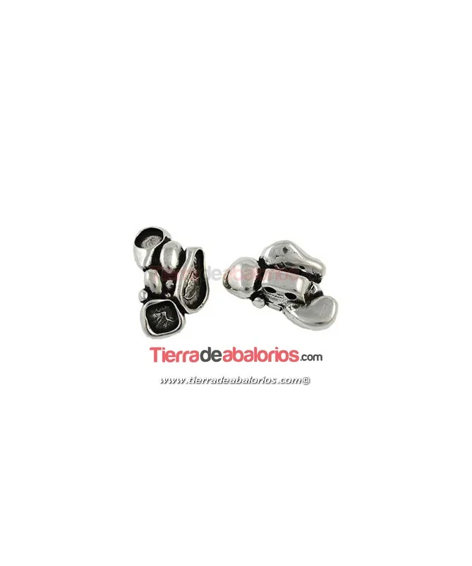 Entrepieza para Resinas 40x24mm, Plateada