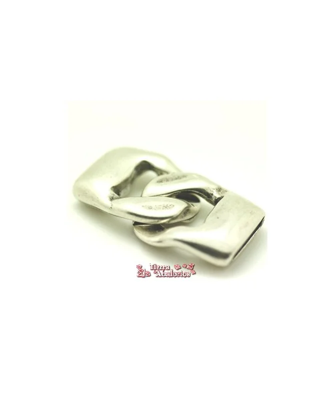Cierre Eslabón 23x16mm Agujero 13x3mm, Plateado
