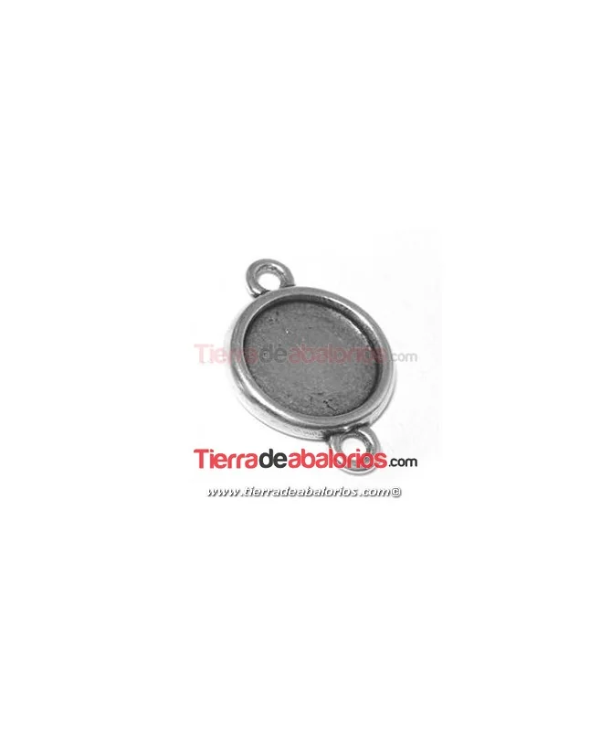 Conector Base para Crystal Rock Swarovski 15mm, Plateado
