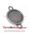Conector Base para Crystal Rock Swarovski 15mm, Plateado