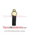 Terminal Circulo 11x7mm, Agujero 5x2mm, Dorado