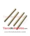 Tubo Liso 18x2mm Agujero 1,2mm, Dorado