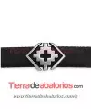 Pasador Geométrico Boho con Cruz 19x14mm, Plateado