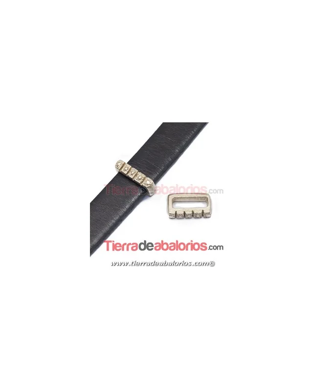 Pasador 5 Cuadros 14x3mm Agujero 10x3mm Dorado