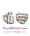 Entrepieza Eslabón Irregular 16x14mm, Dorada
