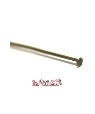 Bastón con Tope 20mm, Plata Vieja (100 uds.) Bastón con Tope 20mm, Plata Vieja (100 uds.)