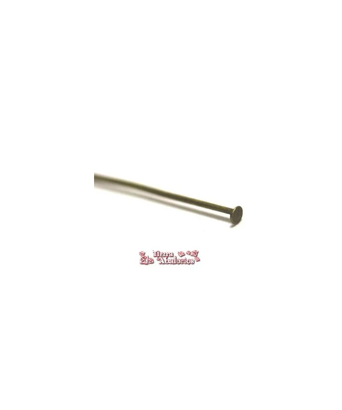Bastón con Tope 20mm, Plata Vieja (100 uds.)