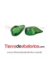 Cabujón Resina Gota Irregular 20x10mm, Verde Botella