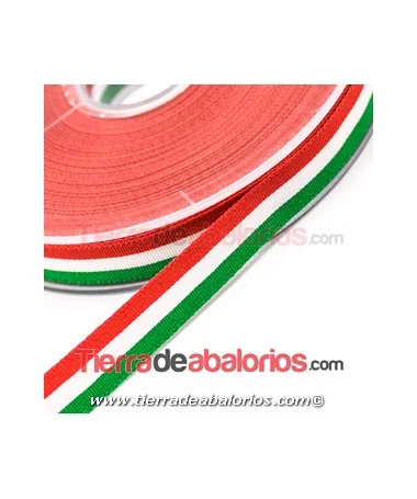 Cinta 12mm Bandera de Italia, México ó Euskadi Cinta 12mm Bandera de Italia, México ó Euskadi