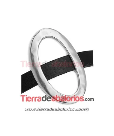 Entrepieza Aro Oval Irregular 46x30mm Agujero 10x2,5mm