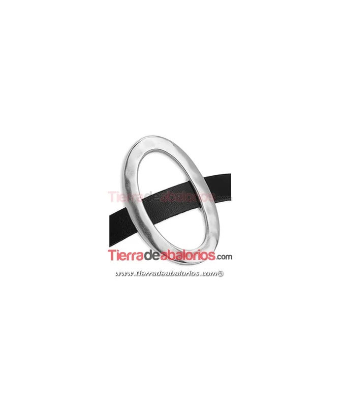 Entrepieza Aro Oval Irregular 46x30mm Agujero 10x2,5mm Entrepieza Aro Oval Irregular 46x30mm Agujero 10x2,5mm