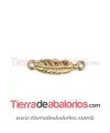 Conector Pluma 21x5mm Agujero Anillas 1,5mm, Dorado