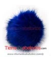 Pompón de Zorro 15cm de Diámetro, Azulón
