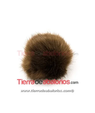 Pompón de Zorro 15cm de Diámetro, Marrón Pompón de Zorro 15cm de Diámetro, Marrón