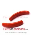 Cabujón Cristal Murano Barra Curvada 33x5mm Rojo