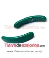 Cabujón Cristal Murano Barra Curvada 33x5mm Verde