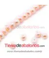 Perla Cultivada Achatada 7x6mm Agujero 0,7mm Salmón