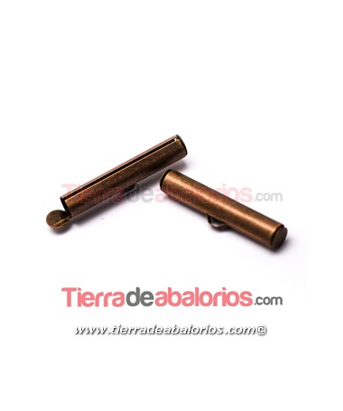 Terminal Tubo 26mm Agujero Lateral 3,7mm, Cobre