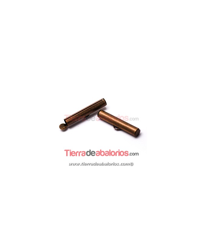 Terminal Tubo 26mm Agujero Lateral 3,7mm, Cobre