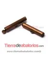 Terminal Tubo 26mm Agujero Lateral 3,7mm, Cobre