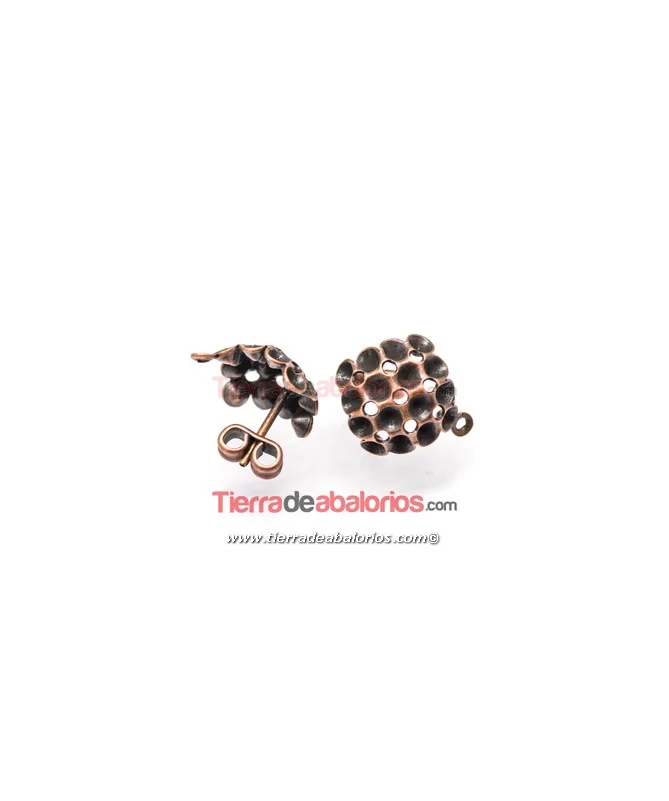 Pendiente (lleva 16 chatones PP19 y 9 PP15), Cobre