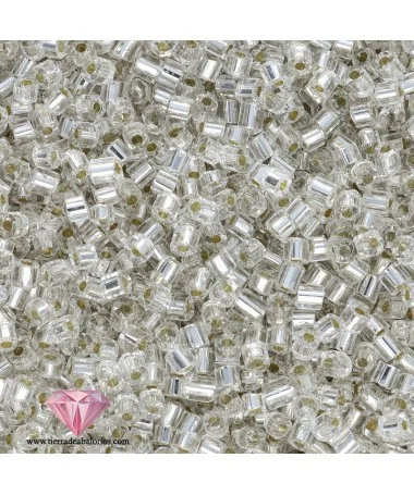 Cortadillo Cristal Preciosa® 10/0, Cristal Plata Cortadillo Cristal Preciosa® 10/0, Cristal Plata