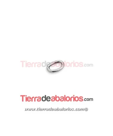 Anilla Oval 9,5x7mm, Plateada Anilla Oval 9,5x7mm, Plateada