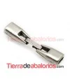 Cierre con Trabilla Agujero 6x3mm, Plateado