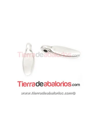 Colgante Ala Libelula 20x6mm, Plateado