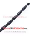 Obsidiana Nevada Gota Facetada 28x11mm Agujero 1,5mm