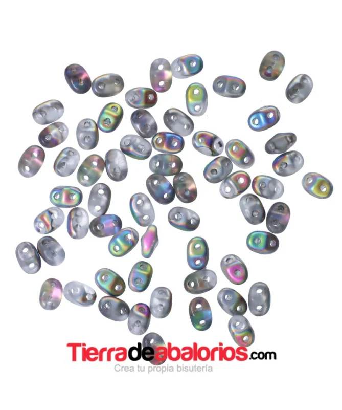 Matubo Minidúo 2x4mm Crystal Vitrail Mate