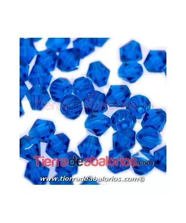 Tupi Bohemia 4mm - Blue Zircon (35uds.) Tupi Bohemia 4mm - Blue Zircon (50 uds.)