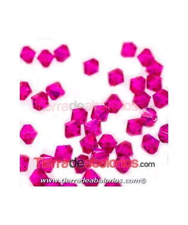 Tupi Bohemia 4mm - Dark Fucsia (33 uds.) Tupi Bohemia 4mm - Dark Fucsia (50 uds.)