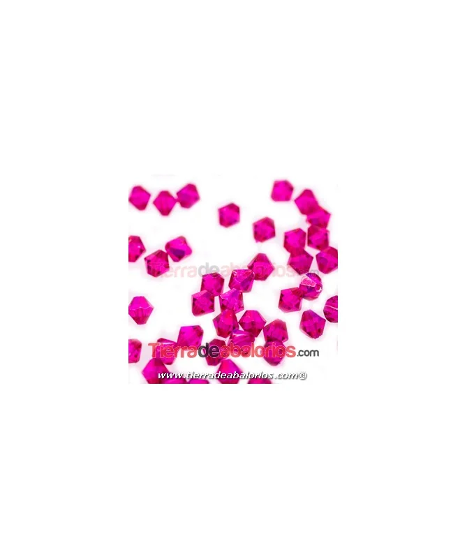 Tupi Bohemia 4mm - Dark Fucsia (50 uds.)